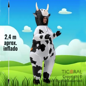 DISFRAZ INFLABLE VACA ADULTO 2.4 MT X 1